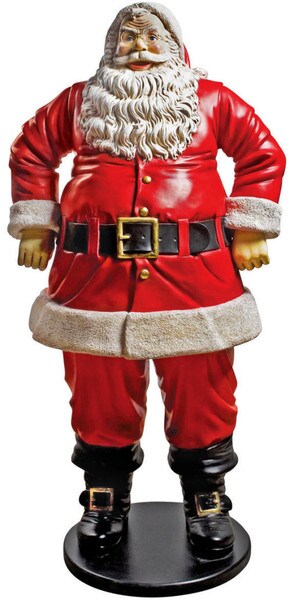 Christmas Jolly Santa Claus Life-Size Statue Outdoor Fiberglass